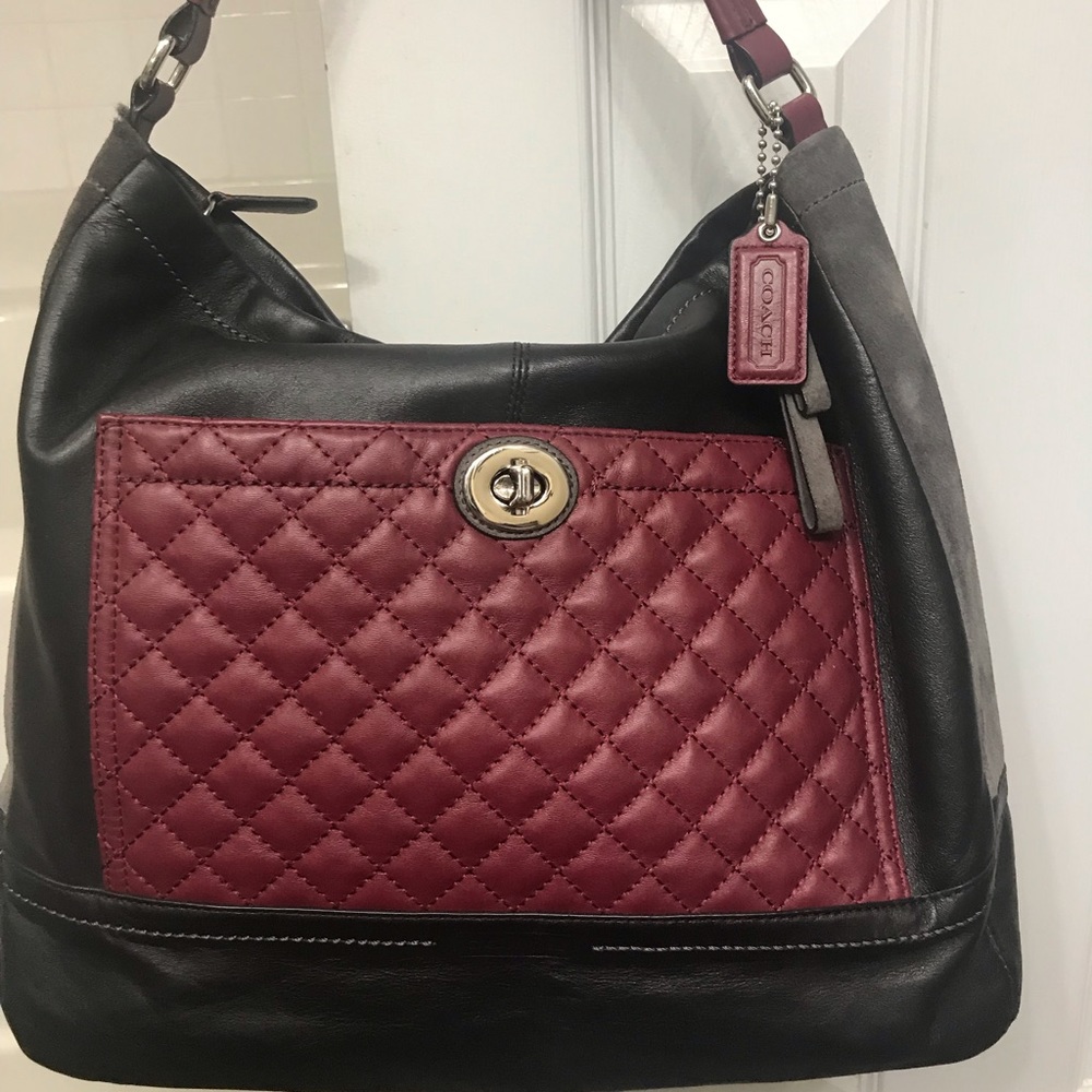 Coach purse with unique color combo!